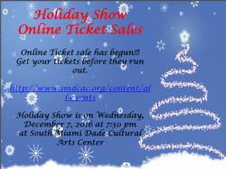 Holiday Show Tickets Online Sale!!! 